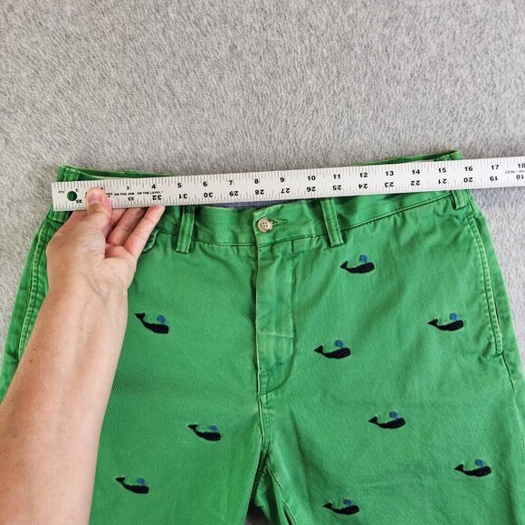Polo Ralph Lauren Shorts Mens 34 Green Whale Print Vintage Nautical Sea Ocean - Picture 10 of 14